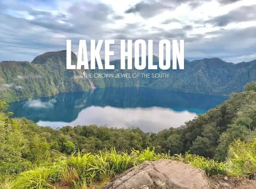 Lake Holon, the crown jewel of the south, ringed by mountains